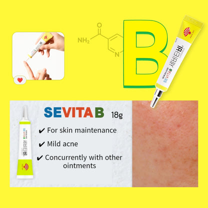 Sevita B Gel (18g) Removes Acne Blemish Scars, acne treatment, sebum control, effective oil skin, relieving acne redness