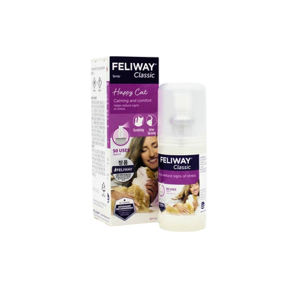 FELIWAY Classic Cat Calming Pheromone Diffuser 30 Days Starter Kit (48 mL) / Diffuser Refill / Classic Spray (60mL)