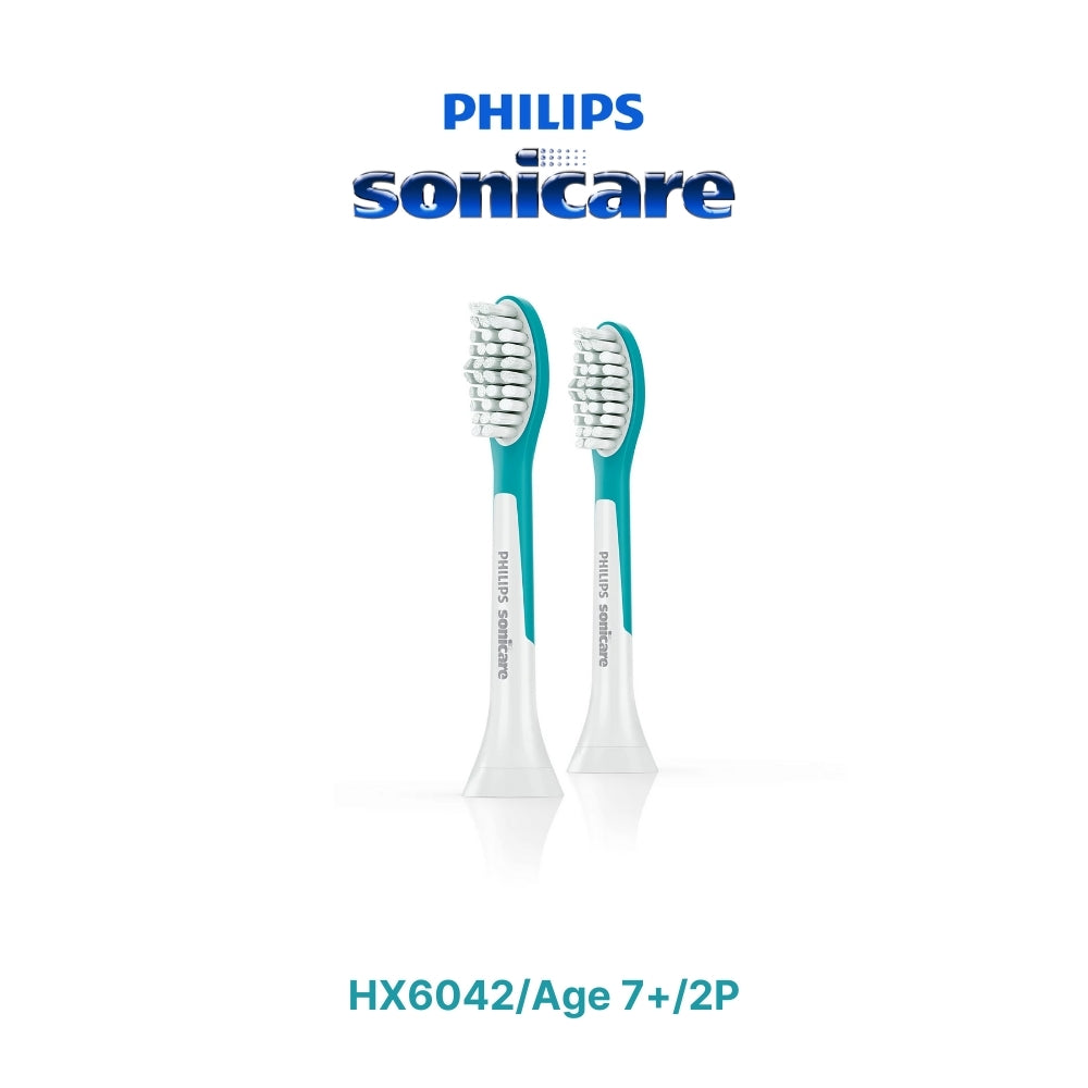 PHILIPS Sonicare For Kids Standard Sonic Toothbrush Heads (2 Pack) Replacement HX6032 HX6042 - Dental Care Accessories