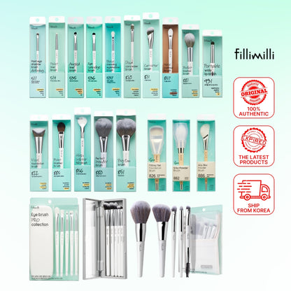 Fillimilli Olive Young Makeup Brush Set (32 Types) Fan Blush Contour Shading Eye Lip Eyelash Eyebrow Dual - Olive Young Korea 885 858 881 856 822 811 810 514