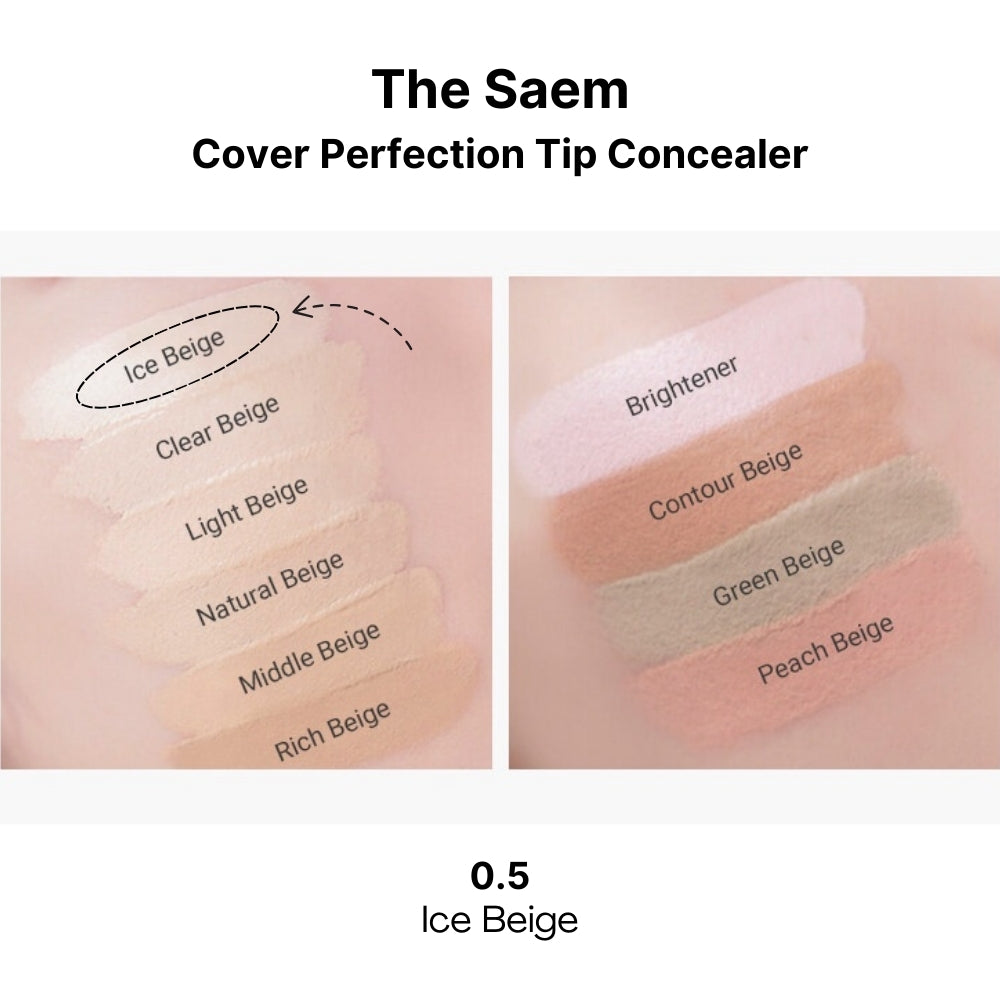 The Saem Cover Perfection Tip Concealer (14 colors) SPF28/PA++ 6.5g