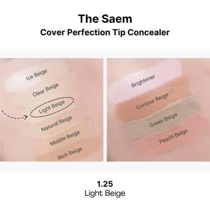 The Saem Cover Perfection Tip Concealer (14 colors) SPF28/PA++ 6.5g