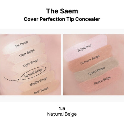 The Saem Cover Perfection Tip Concealer (14 colors) SPF28/PA++ 6.5g