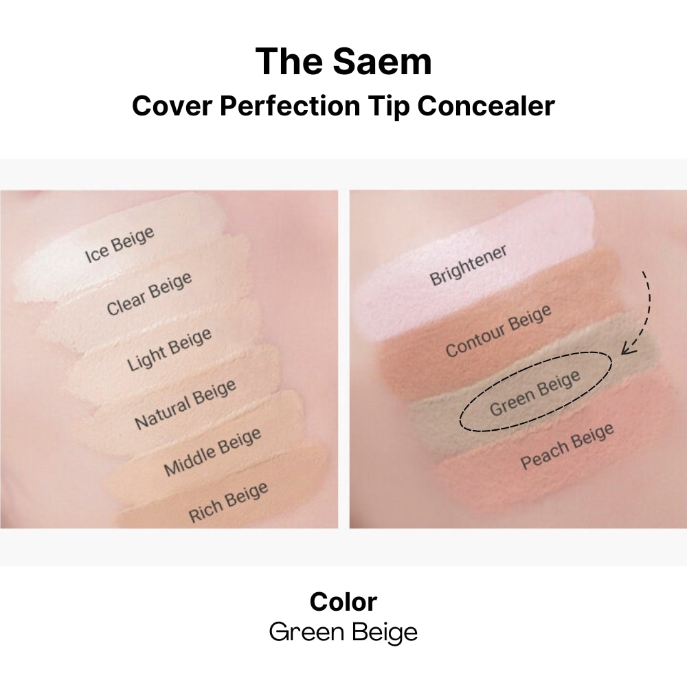 The Saem Cover Perfection Tip Concealer (14 colors) SPF28/PA++ 6.5g