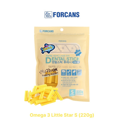 Dental Gum Forcans Dental Stick 220g (Calcium/Blueberry/Omega 3) To Get Rid of Bad Breath From Dogs