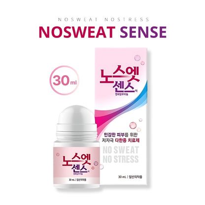 NOSWEAT & NOSWEAT Sense Solution 30ml - Anti-perspirant Roll On, Reduces Excessive Sweating, Deodorant for Sensitive Skin