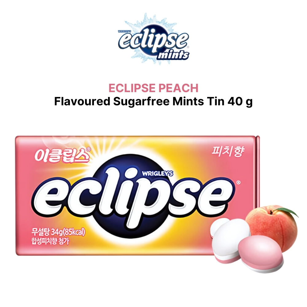 Eclipse Sugar Free Candy 6 Types/Pepper Mint/Spearmint/Peach/Blackcurrant/Strawberry/Watermelon