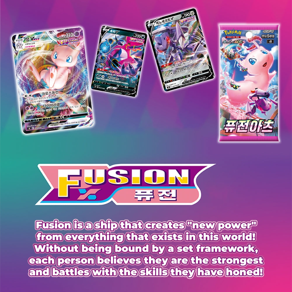 Pokemon Card Sword & Shield Fusion Arts Booster 1 Box 30 Packs Korean Version / S8 Mew