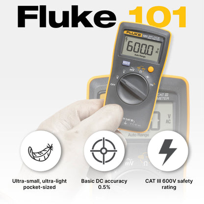 FLUKE 101 Digital Multimeter Pocket Tester Kit / Portable Multimeter