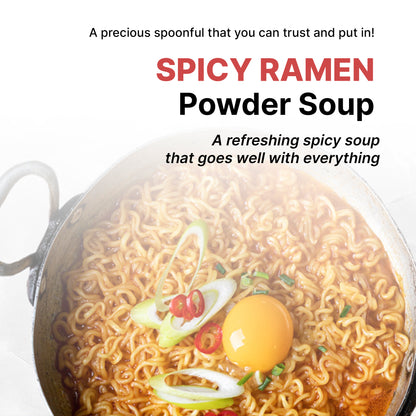 JUNG'S FOOD, Korean Ramen Powder Sauce, 500g, Spicy Flavor, Premium Seasoning Mix, Instant Noodles