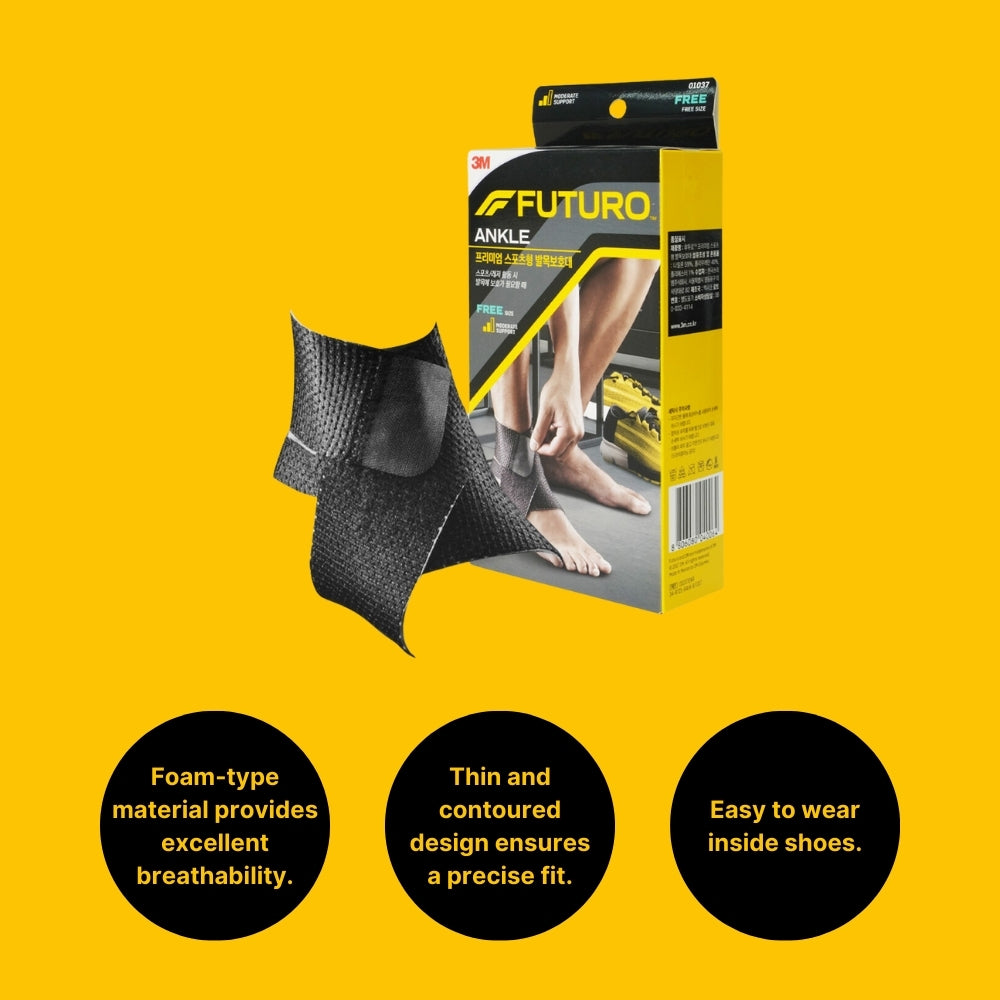 3M FUTURO™ Premium Sports Ankle Support, Free Size