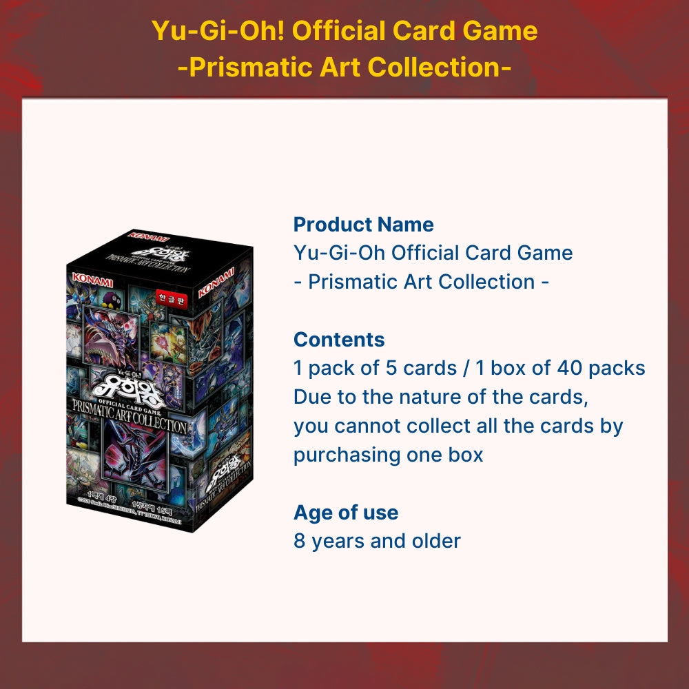 Yugioh Cards Prismatic Art Collection Booster Box / Korean Ver.