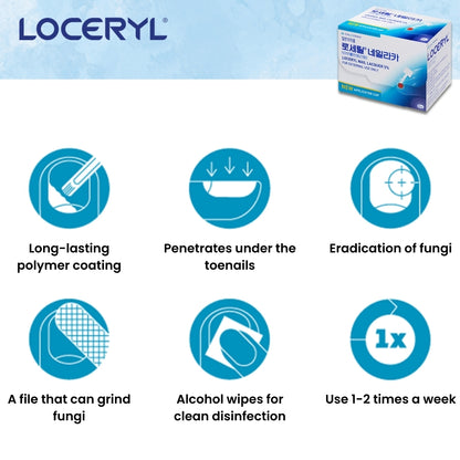 LOCERYL Antifungal Nail Treatment 5% - 3ml | Toe & Fingernail Solution for Onychomycosis