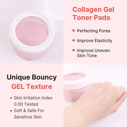 BIODANCE Gel Toner Pads Collagen / Cera-nol 60p + 6p pad