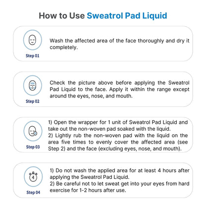 Sweatrol Pad 5pcs Anti Sweat Keep your makeup / Anti-perspirant Keep your makeup from sweating off