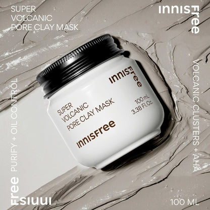 Innisfree Super Volcanic Pore Clay Mask 100ml - Skincare for Pore Care & Sebum Control