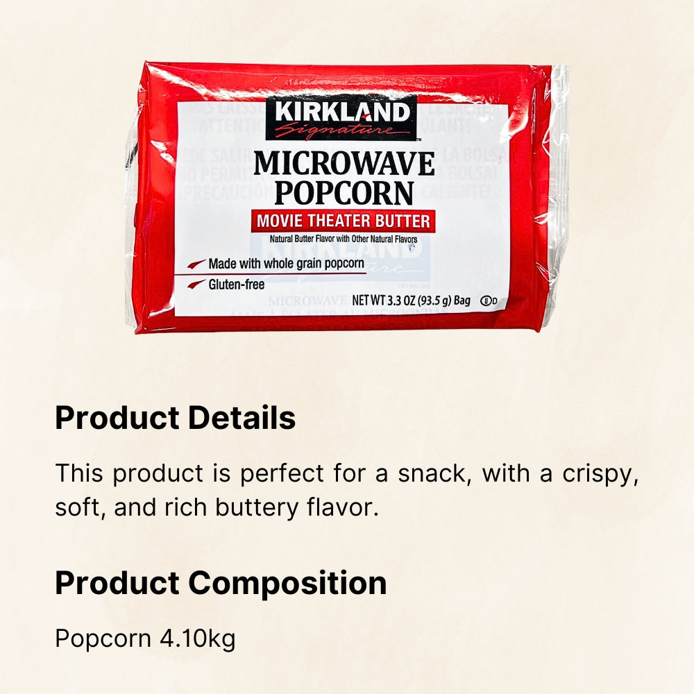 COSTCO Kirkland Signature Microwave Popcorn (5 bags)