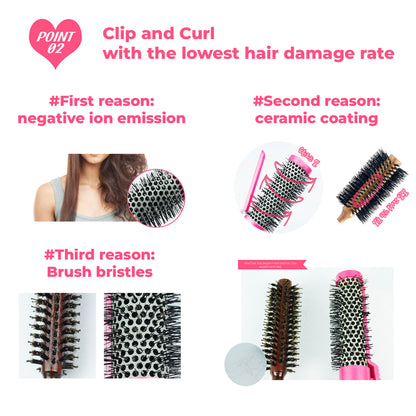 RIVER SILKY Styler CLIP&CURL Roll Brush Small S (35mm)