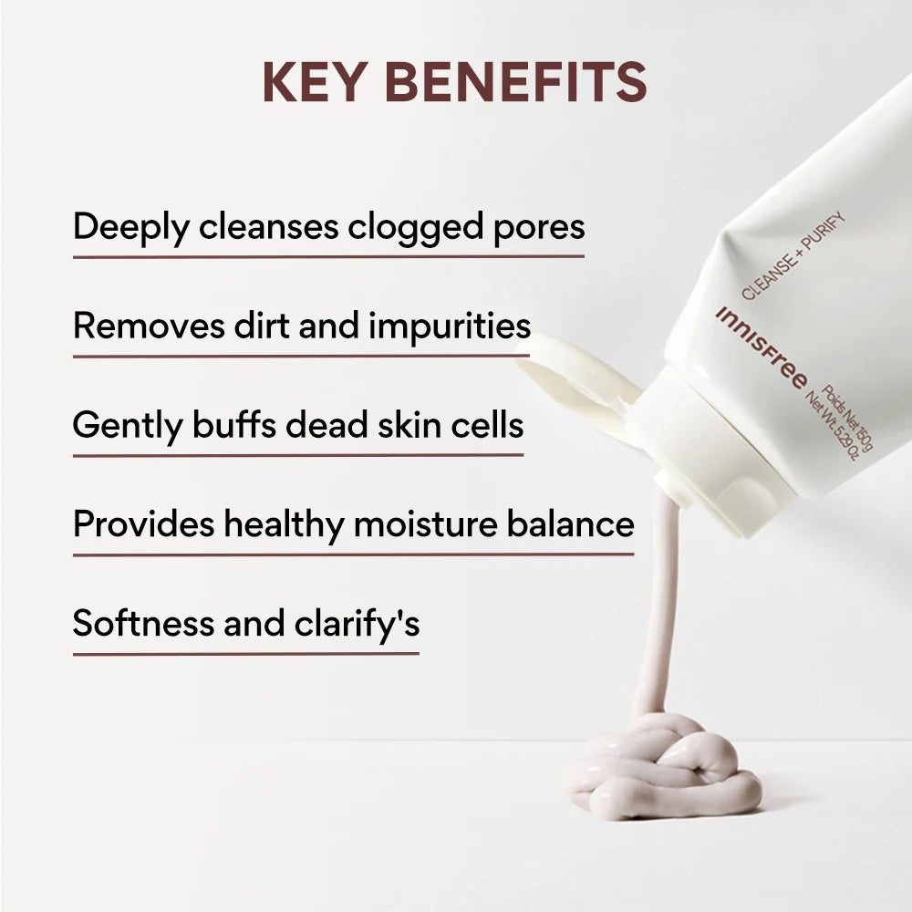 Innisfree Volcanic Pore BHA Cleansing Foam 150g for Pore Cleansing | Korean Skincare