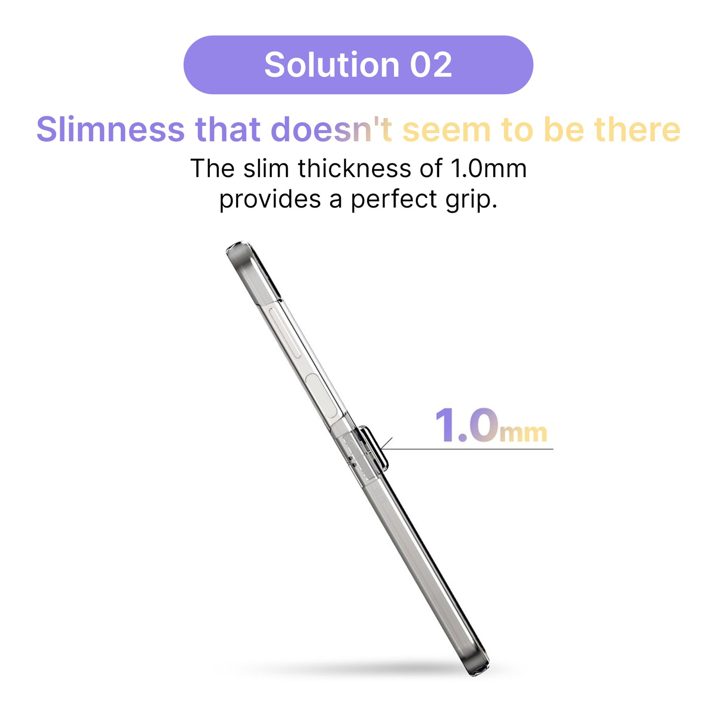 Galaxy Z Flip 6 Clear Natural Form Protective Cover Case - Slim & Durable Smartphone Accessory