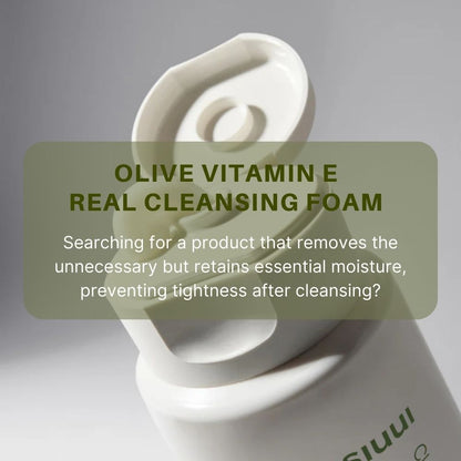 Innisfree Olive Vitamin E Real Cleansing Foam 150g | Gentle Skincare Cleanser