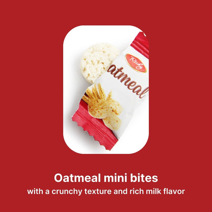 Richy Oatmeal Mini Bite 250g: Diet Snack, Oatmeal Cookies, Cereal Candy 100pcs