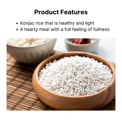 Premium Korean Konjac Rice 2kg | Low-Calorie Washed Dry Rice for Healthy Living