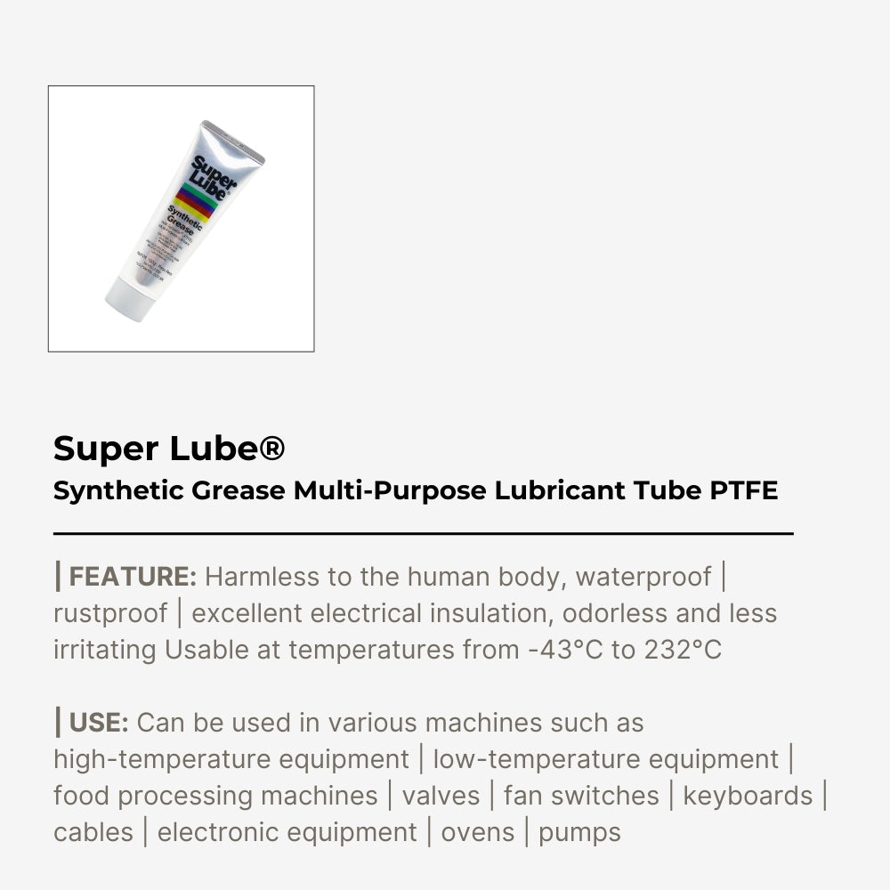 Super Lube® 21030 Synthetic Grease with Syncolon® (PTFE) Multi-Purpose Lubricant Tube