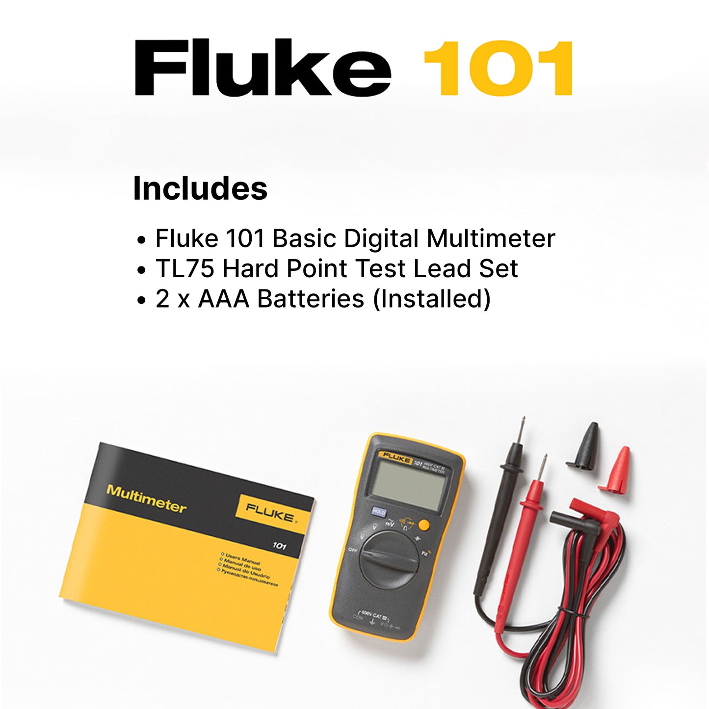 FLUKE 101 Digital Multimeter Pocket Tester Kit / Portable Multimeter