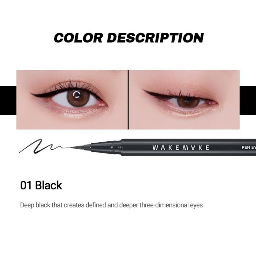 WAKEMAKE Proof Pen Eyeliner 1+1 Bundle – Long Lasting & Waterproof Penliner in 3 Colors