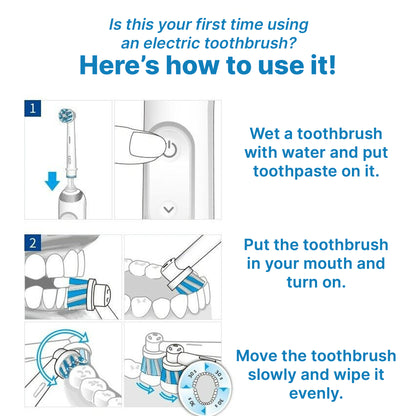 Oral-B Cross-Action Power Whitening Electric Toothbrush for Dental Care and Hygiene | Battery-Powered Plaque Removal and Gum Health Maintenance