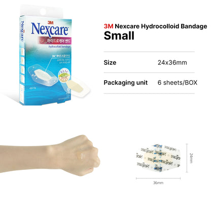 3M Nexcare Band-Aid Waterproof Hydrocolloid Dressing Patch for Wounds | Skin-Friendly Adhesive Bandages for Healing & Protection