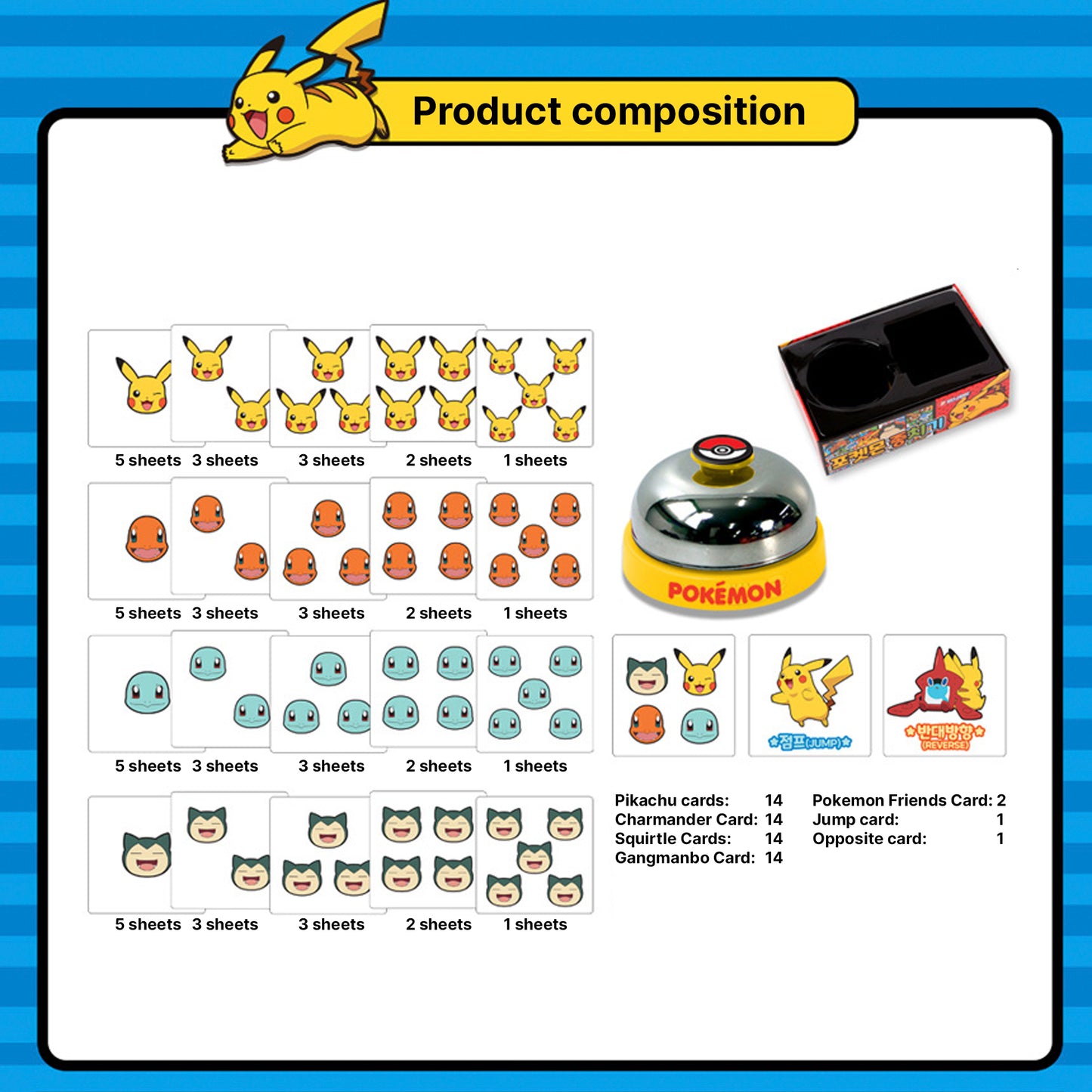 Bunnyland Pocketmon Halli Galli Board game