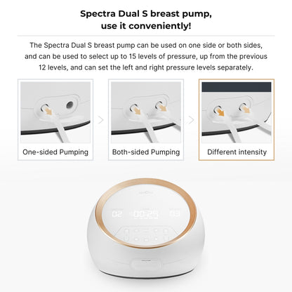 Spectra DUAL S Electric Breast Pump | Hospital Grade with Dual Motors