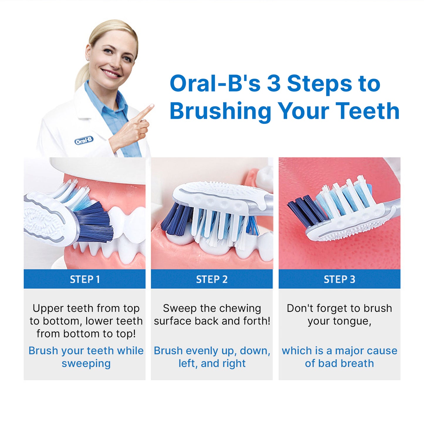 Oral-B Adult Cross Action Complete 7 Toothbrush Multi-Pack - Korean Best Seller (3p/9p)