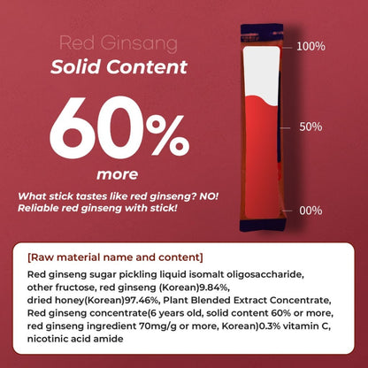 Premium Korean red ginseng extract - 6 years old - health supplements, export-only red ginseng products that are not bitter produced for foreigners