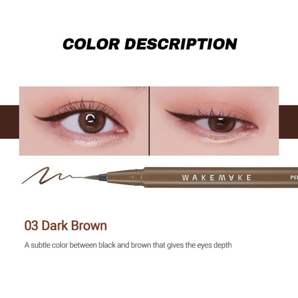 WAKEMAKE Proof Pen Eyeliner 1+1 Bundle – Long Lasting & Waterproof Penliner in 3 Colors