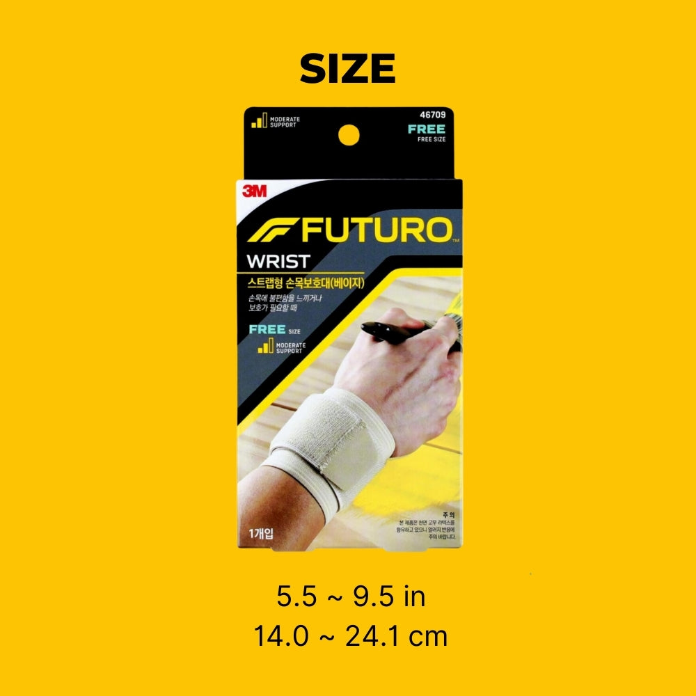 3M FUTURO™ Wrist Support Strap, Free Size (Beige)/ Ship from Korea