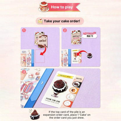 Korean Coffee Rush Cake Time Board Game: Cafe Management Strategy