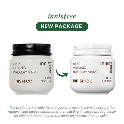 Innisfree Super Volcanic Pore Clay Mask 100ml - Skincare for Pore Care & Sebum Control