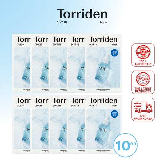 【Torriden】 Dive-In Low Molecule Hyaluronic Acid Mask Sheet 10ea