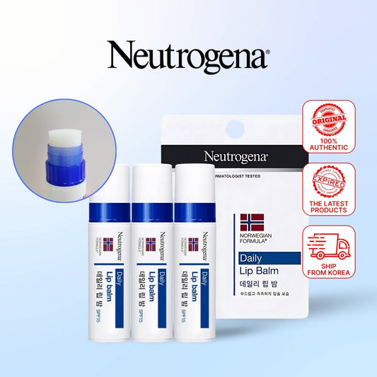 Neutrogena Daily Lip Balm (4g x 3pcs) / Fullset 3pcs