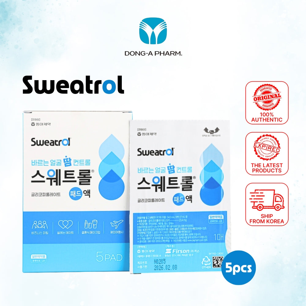 Sweatrol Pad 5pcs Anti Sweat Keep your makeup / Anti-perspirant Keep your makeup from sweating off