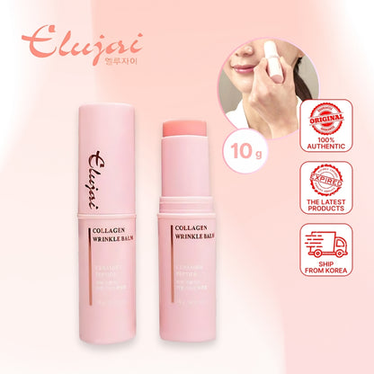 Elujai Collagen Wrinkle Balm 10g / Skincare Moisture Anti Wrinkles Hyaluronic Acid Elasticity