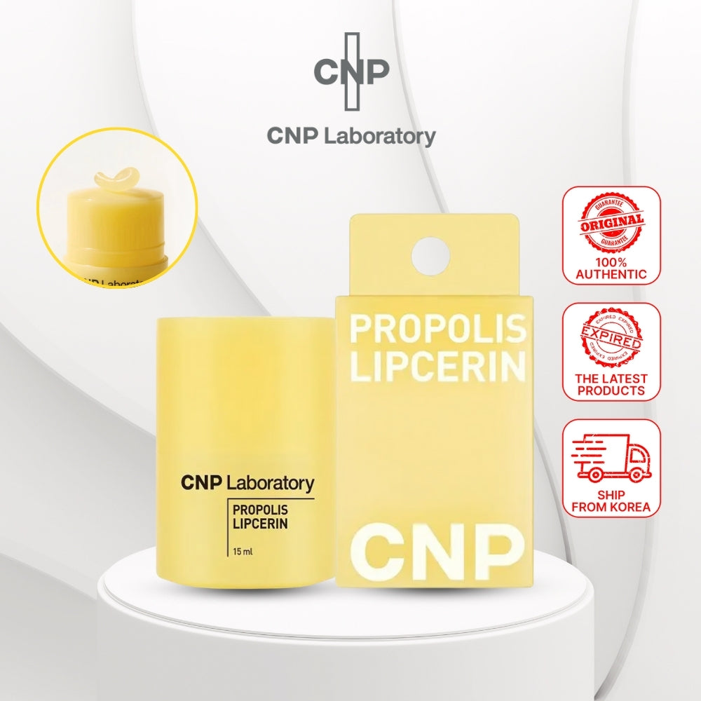 CNP Propolis Lipcerin 15ml | Night Lip Care Balm for Moisturized Lips | Portable Lip Makeup Essential