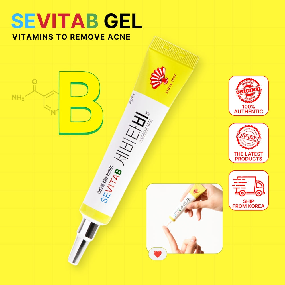 Sevita B Gel (18g) Removes Acne Blemish Scars, acne treatment, sebum control, effective oil skin, relieving acne redness