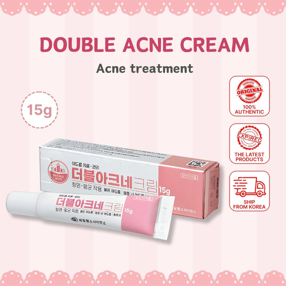 Double Acne Cream 15g Acne Treatment Red acne, Pimples