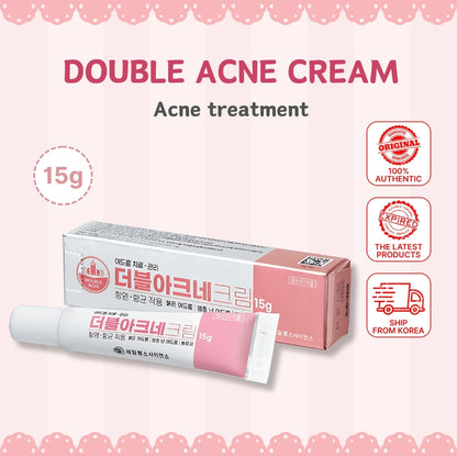 Double Acne Cream 15g Acne Treatment Red acne, Pimples