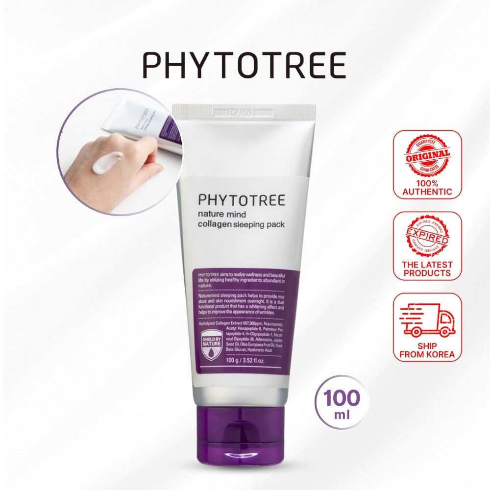 Phytotree Nature Mind Collagen Sleeping Sleep Pack 100ml Whitening/Hydrating/Providing Collagen