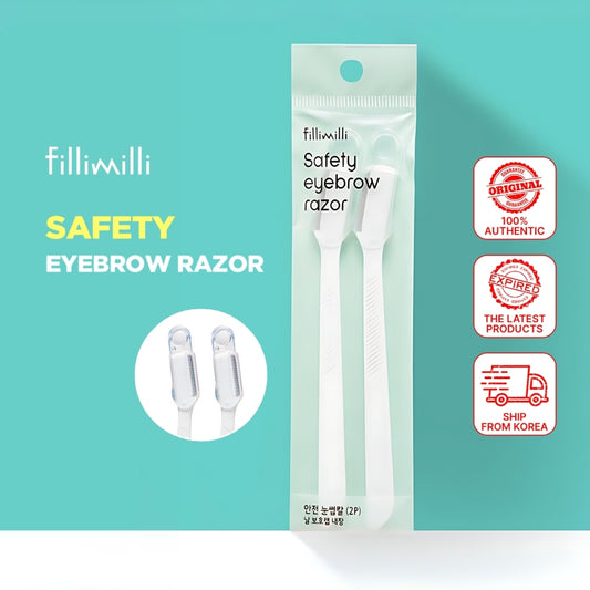 Fillimilli Olive Young Safety Eyebrow Razor (2P) / Eyebrow Trimming / Eyebrow Shaping